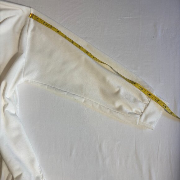 DaDa White "Love" Sweatshirt with Sequin Detail - Size M - Picture 9 of 11